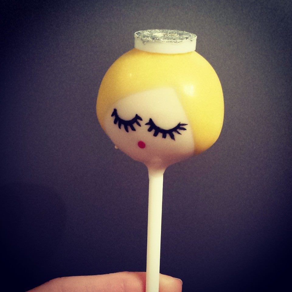 angel cake pop